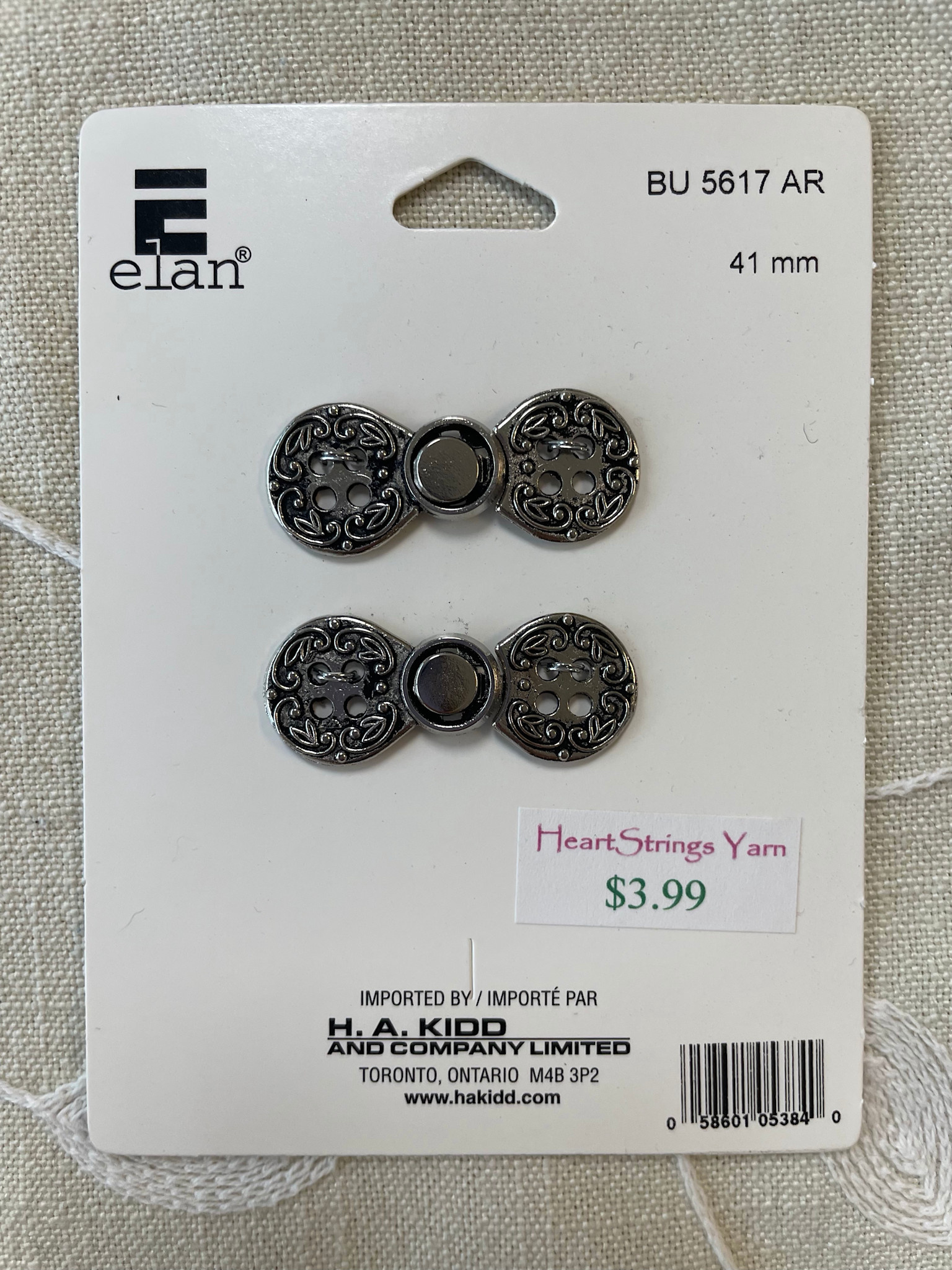 Elan Norwegian Style Pewter Clasp 5617