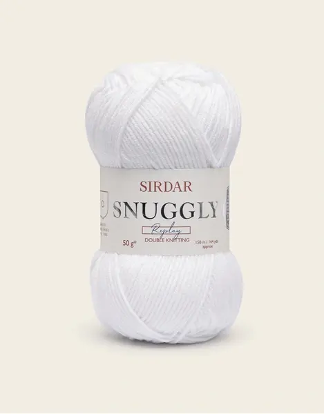 Sirdar Snuggly Replay 100 WHIZ KID WHITE