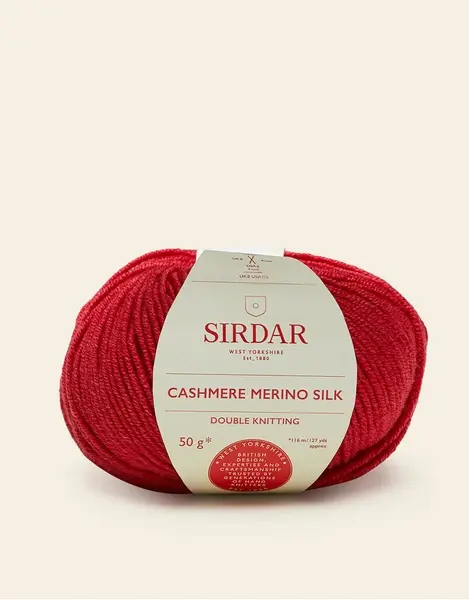 Sirdar Sirdar Cashmere Silk Merino DK 404 RIDING RED