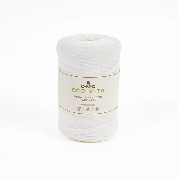 DMC Eco Vita Recycled Cotton Tape 1 WHITE