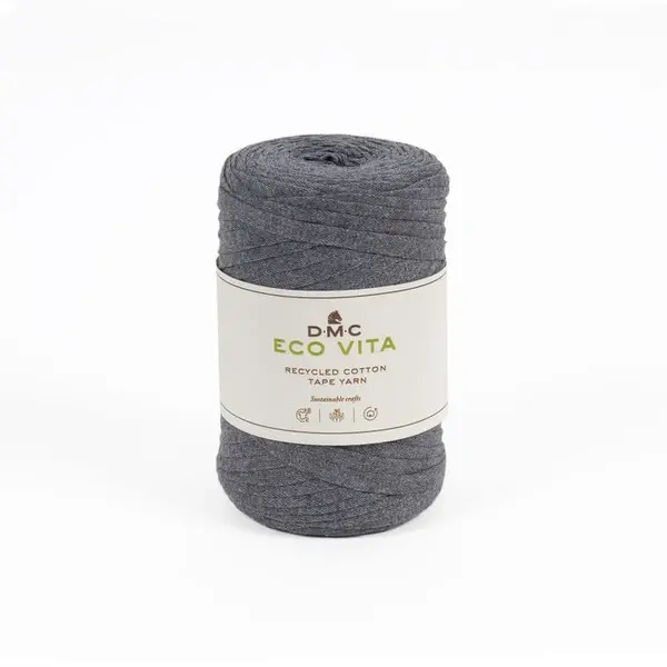 DMC Eco Vita Recycled Cotton Tape 122 CHARCOAL