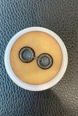 Dill Buttons 400080 Brown Faux Suede 2 hole button 32 mm