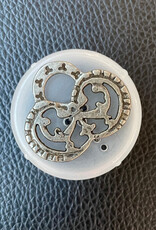 Dill Buttons 400907 Pewter Tri Gear Button 30 mm
