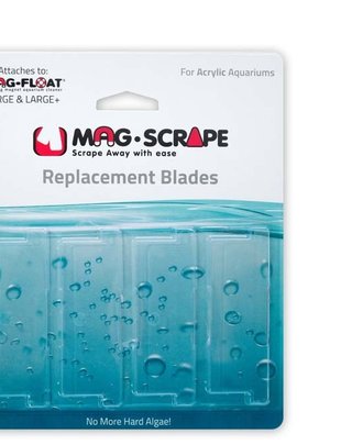 Mag-Float Large Blades for Scraper Magnet ACRYLIC (350 & 400, 4 pack) Mag-Float