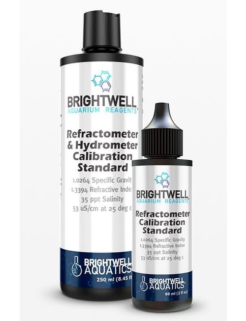 BrightWell Aquatics Refractometer and Hydrometer Standard Calibration (250ml) -  BrightWell Aquatics