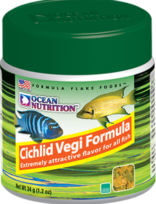 Ocean Nutrition Cichlid Vegi Flake Food - Ocean Nutrition  1.2oz