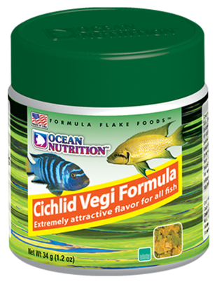 Ocean Nutrition Cichlid Vegi Flake Food - Ocean Nutrition  1.2oz