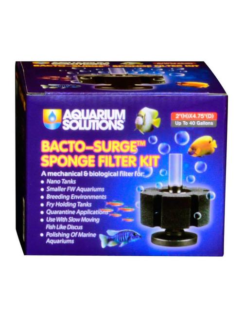 Bacto-Surge Foam Sponge Filter - Aquarium Solutions