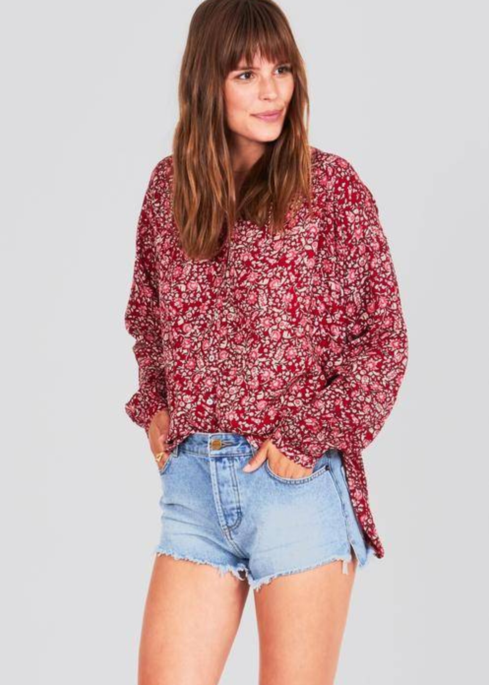 AMUSE SOCIETY MALLORCA WOVEN BLOUSE