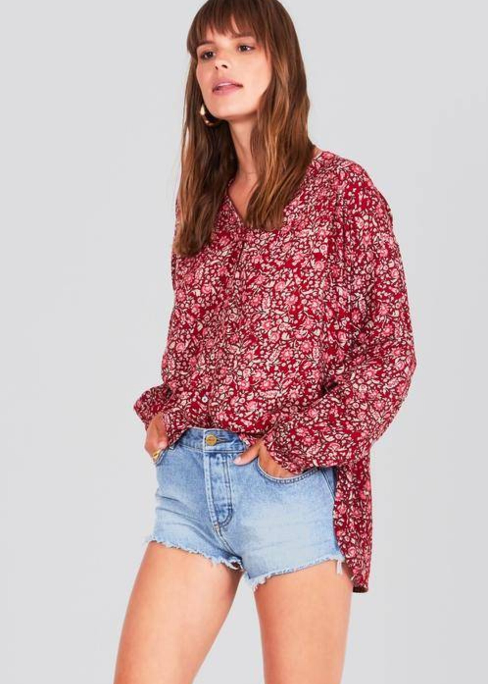 AMUSE SOCIETY MALLORCA WOVEN BLOUSE