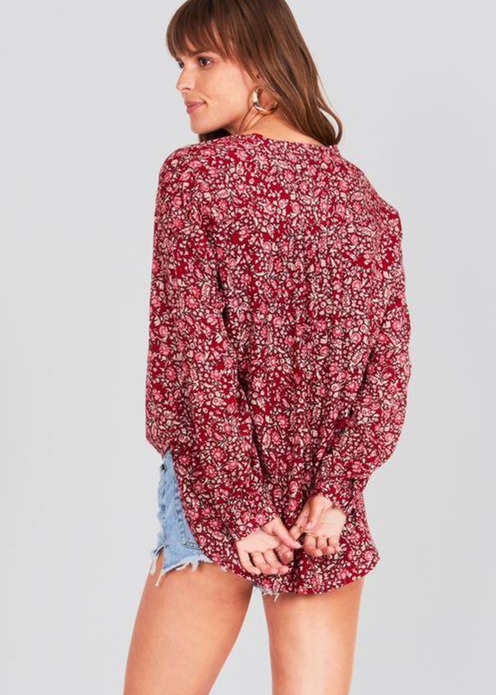 AMUSE SOCIETY MALLORCA WOVEN BLOUSE