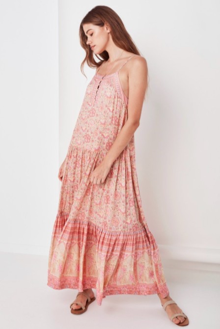 SPELL POINCIANA STRAPPY MAXI DRESS - Cove San Clemente