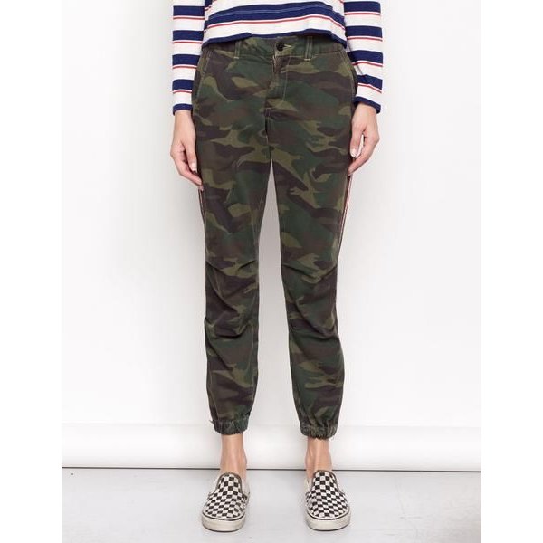 sundry camo zip jogger