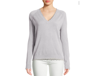 Minnie rose shop distressed sweater