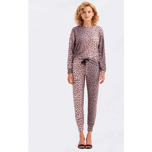 SUNDRY SUNDRY ANIMAL PRINT DRAPEY SWEATER SUNDRY SUNDRY ANIMAL PRINT DRAPEY SWEATER