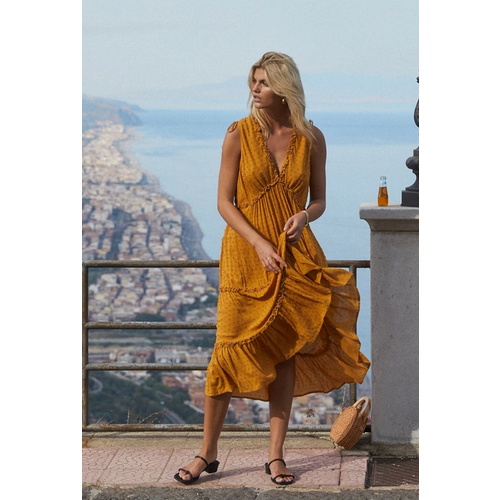 AUGUSTE AUGUSTE FARRAH MIDI DRESS AUGUSTE AUGUSTE FARRAH MIDI DRESS