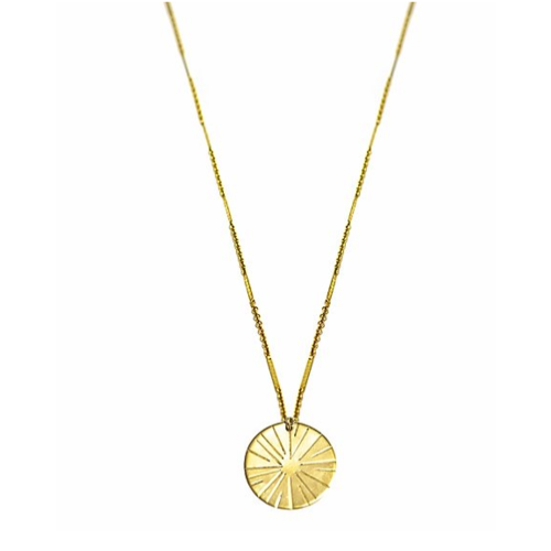 paradigm PARADIGM LARGE SUNBURST COIN NECKLACE paradigm PARADIGM LARGE SUNBURST COIN NECKLACE