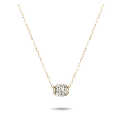 ADINA REYTER ADINA REYTER SUPER TINY PAVE BARREL NECKLACE ADINA REYTER ADINA REYTER SUPER TINY PAVE BARREL NECKLACE