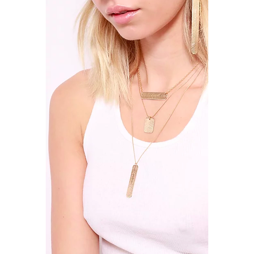 paradigm PARADIGM FEATHER RECTANGLE NECKLACE paradigm PARADIGM FEATHER RECTANGLE NECKLACE