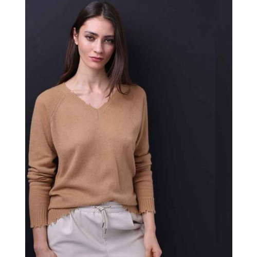 MINNIE ROSE MINNIE ROSE CASHMERE DISTRESSED V NECK SWEATER MINNIE ROSE MINNIE ROSE CASHMERE DISTRESSED V NECK SWEATER