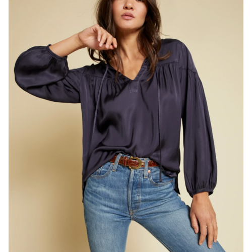NATION LTD NATION LTD ROCHELLE SHIRRED PEASANT TOP NATION LTD NATION LTD ROCHELLE SHIRRED PEASANT TOP