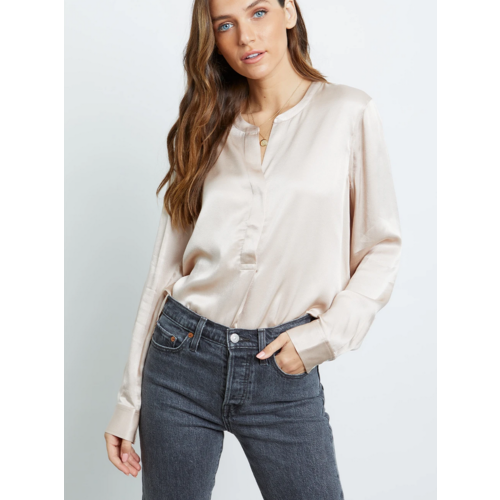 RAILS RAILS PEARL SILK BLOUSE RAILS RAILS PEARL SILK BLOUSE