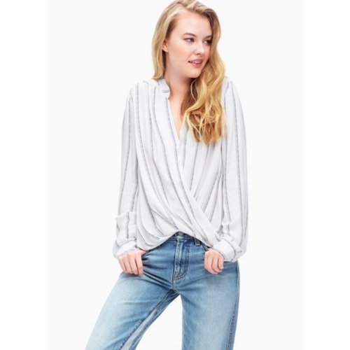 SPLENID ROPE PRINT SURPLICE TOP SPLENID ROPE PRINT SURPLICE TOP