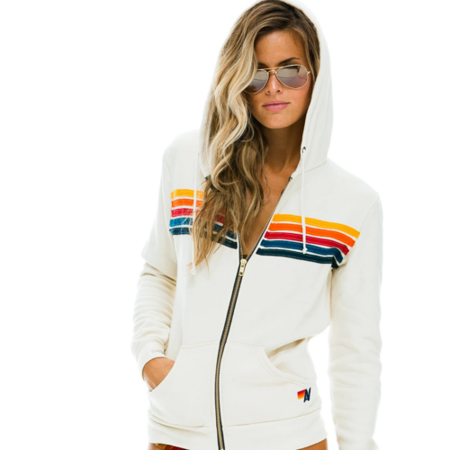 AVIATOR NATION AVIATOR NATION 5 STRIPE HOODIE AVIATOR NATION AVIATOR NATION 5 STRIPE HOODIE