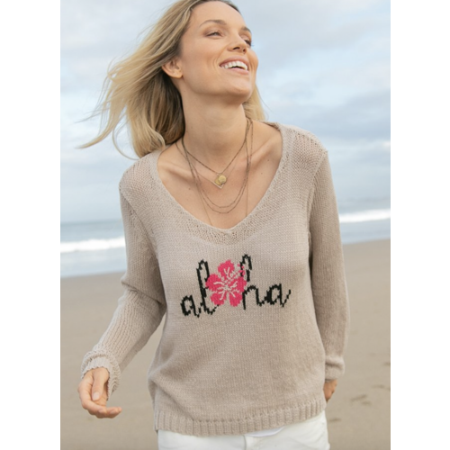 WOODEN SHIPS WOODEN SHIPS ALOHA V NECK WOODEN SHIPS WOODEN SHIPS ALOHA V NECK
