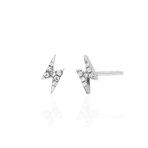 EF COLLECTION EF COLLECTION MINI DIAMOND LIGHTNING BOLT STUD EARRING EF COLLECTION EF COLLECTION MINI DIAMOND LIGHTNING BOLT STUD EARRING