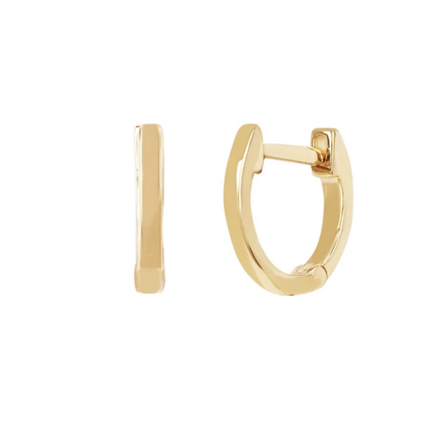 EF COLLECTION EF COLLECTION GOLD MINI HUGGIE EARRING 