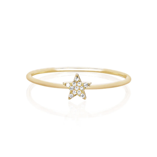 EF COLLECTION EF COLLECTION MINI DIAMOND STAR STACK RING EF COLLECTION EF COLLECTION MINI DIAMOND STAR STACK RING