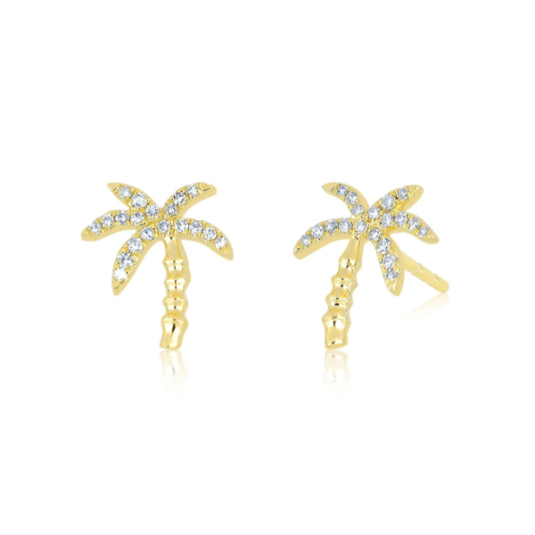 EF COLLECTION DIAMOND WILD PALM STUD