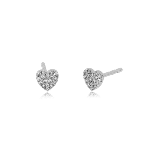 EF COLLECTION EF COLLECTION BABY DIAMOND HEART STUD EARRINGS EF COLLECTION EF COLLECTION BABY DIAMOND HEART STUD EARRINGS