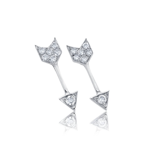 EF COLLECTION EF COLLECTION DIAMOND MINI ARROW STUD EARRINGS EF COLLECTION EF COLLECTION DIAMOND MINI ARROW STUD EARRINGS