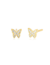 EF COLLECTION BABY DIAMOND BUTTERFLY STUD EARRING