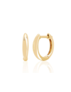 EF COLLECTION GOLD DOME MINI HUGGIE EARRING