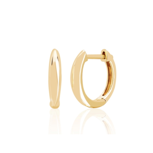 EF COLLECTION EF COLLECTION GOLD DOME MINI HUGGIE EARRING 
