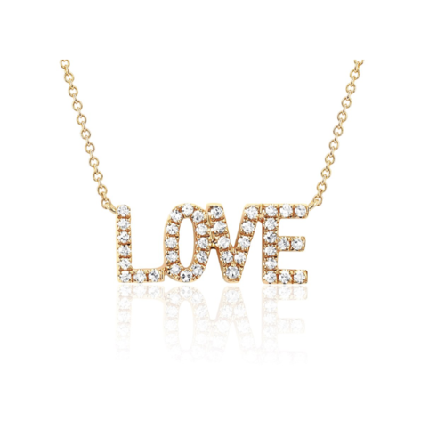 EF COLLECTION EF COLLECTION MINI DIAMOND LOVE NECKLACE EF COLLECTION EF COLLECTION MINI DIAMOND LOVE NECKLACE
