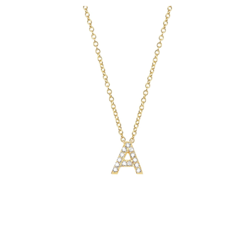 EF COLLECTION EF COLLECTION DIAMOND INITIAL NECKLACE EF COLLECTION EF COLLECTION DIAMOND INITIAL NECKLACE