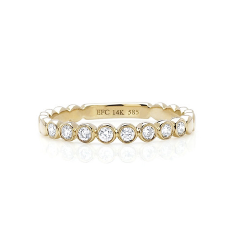 EF COLLECTION EF COLLECTION DIAMOND BEZEL STACK RING EF COLLECTION EF COLLECTION DIAMOND BEZEL STACK RING