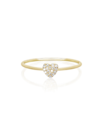 EF COLLECTION DIAMOND MINI HEART STACK RING