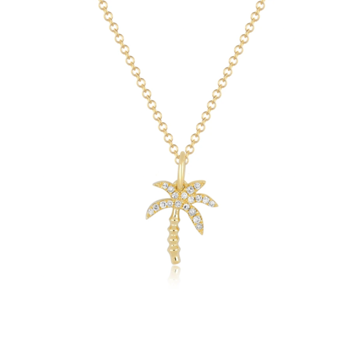 EF COLLECTION EF COLLECTION DIAMOND WILD PALM NECKLAE EF COLLECTION EF COLLECTION DIAMOND WILD PALM NECKLAE