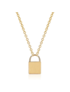 EF COLLECTION GOLD LOCK NECKLACE