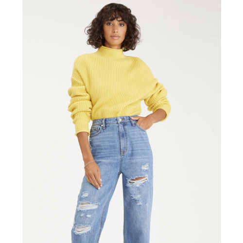 SANCTUARY SANCTUARY MOCK NECK POPOVER SWEATER SANCTUARY SANCTUARY MOCK NECK POPOVER SWEATER