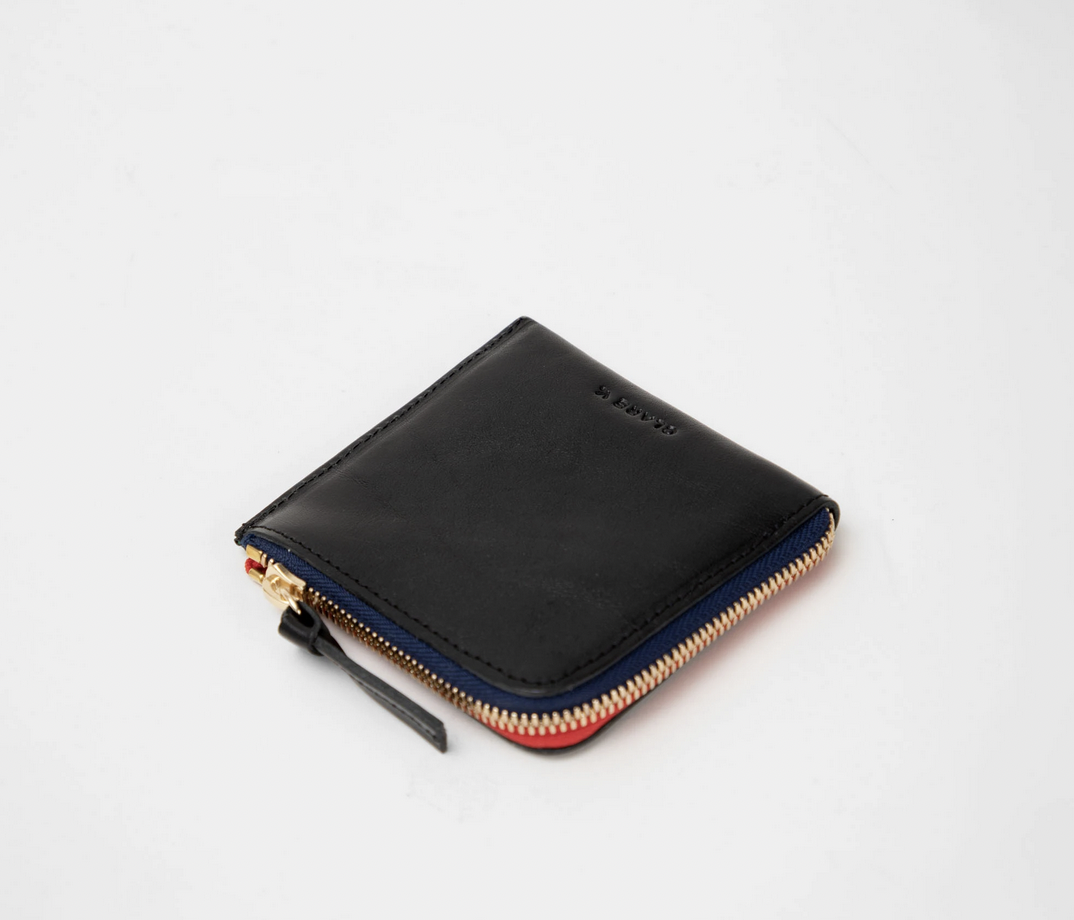Clare V Half Zip Wallet In Black Palm - Cv Exclusive | ModeSens
