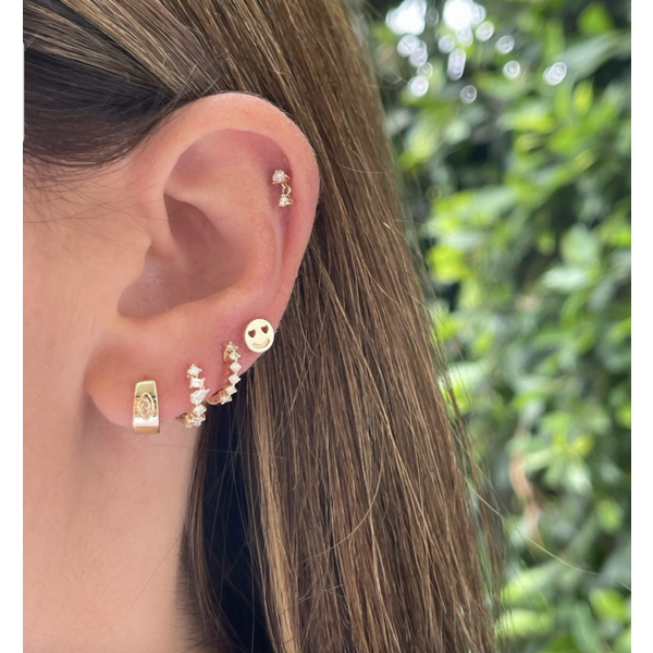 EF COLLLECTION HAPPINESS STUD EARRING