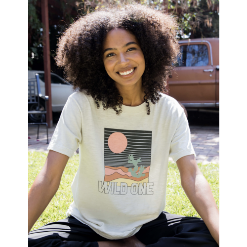 SUBURBAN RIOT SUBURBAN RIOT WILD ONE BOYFRIEND TEE SUBURBAN RIOT SUBURBAN RIOT WILD ONE BOYFRIEND TEE