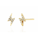 EF COLLECTION EF COLLECTION MINI DIAMOND LIGHTNING BOLT STUD EARRING