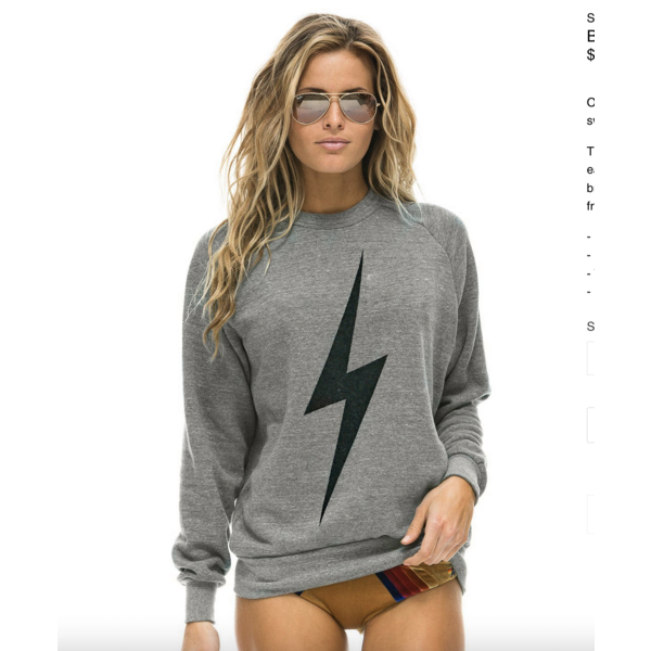 AVIATOR NATION BOLT CREW SWEATSHIRT